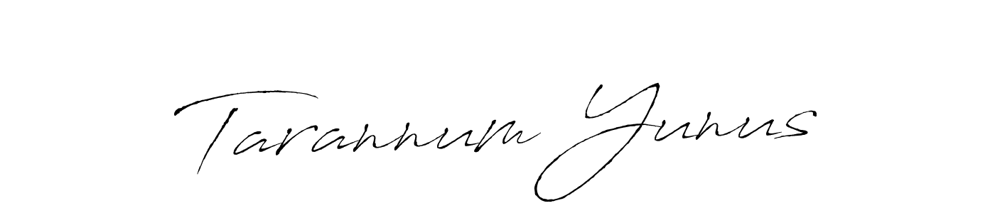It looks lik you need a new signature style for name Tarannum Yunus. Design unique handwritten (Antro_Vectra) signature with our free signature maker in just a few clicks. Tarannum Yunus signature style 6 images and pictures png