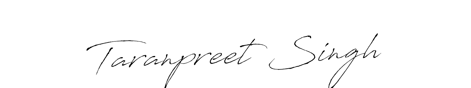 Make a beautiful signature design for name Taranpreet Singh. With this signature (Antro_Vectra) style, you can create a handwritten signature for free. Taranpreet Singh signature style 6 images and pictures png