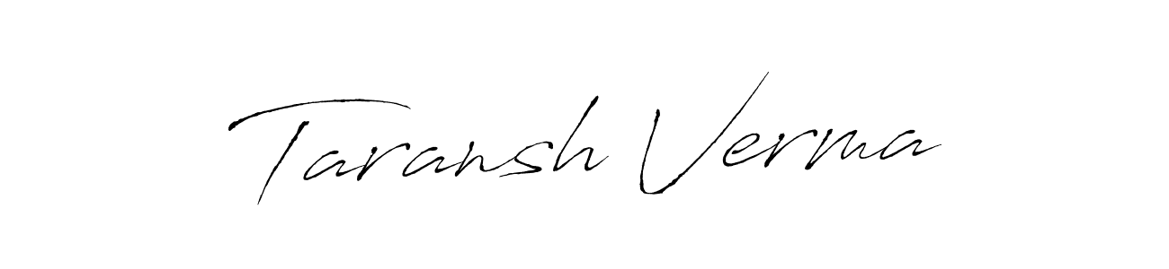 You can use this online signature creator to create a handwritten signature for the name Taransh Verma. This is the best online autograph maker. Taransh Verma signature style 6 images and pictures png