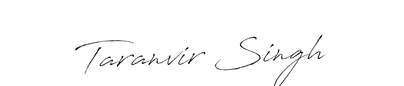 Design your own signature with our free online signature maker. With this signature software, you can create a handwritten (Antro_Vectra) signature for name Taranvir Singh. Taranvir Singh signature style 6 images and pictures png