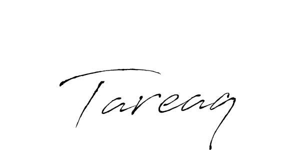 Design your own signature with our free online signature maker. With this signature software, you can create a handwritten (Antro_Vectra) signature for name Tareaq. Tareaq signature style 6 images and pictures png