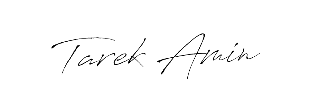 Design your own signature with our free online signature maker. With this signature software, you can create a handwritten (Antro_Vectra) signature for name Tarek Amin. Tarek Amin signature style 6 images and pictures png