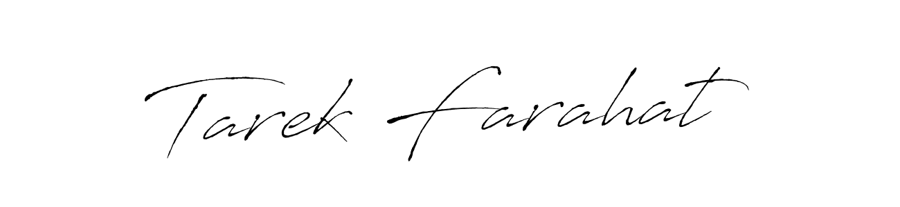 Make a beautiful signature design for name Tarek Farahat. Use this online signature maker to create a handwritten signature for free. Tarek Farahat signature style 6 images and pictures png