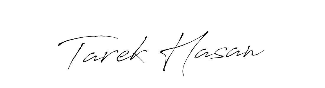 Create a beautiful signature design for name Tarek Hasan. With this signature (Antro_Vectra) fonts, you can make a handwritten signature for free. Tarek Hasan signature style 6 images and pictures png