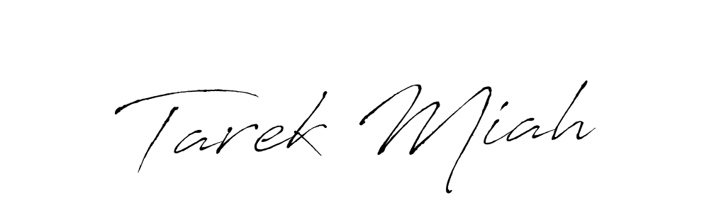 How to make Tarek Miah name signature. Use Antro_Vectra style for creating short signs online. This is the latest handwritten sign. Tarek Miah signature style 6 images and pictures png