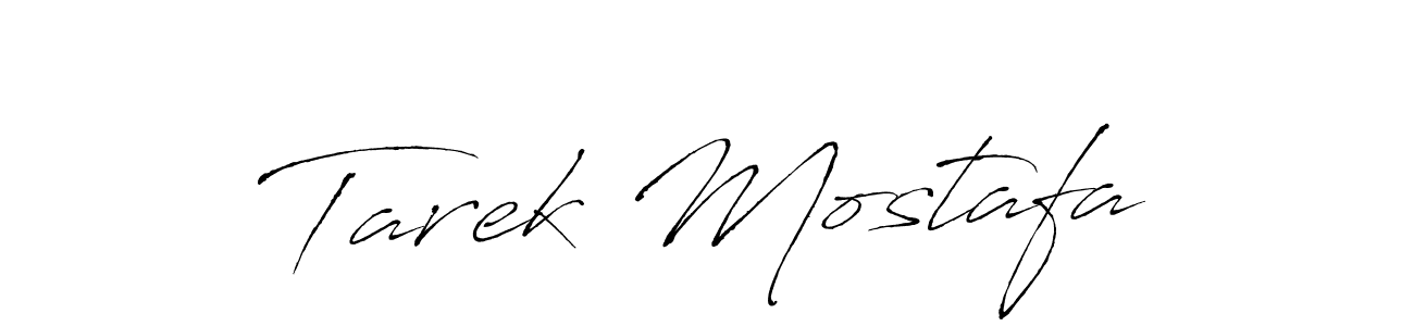 Design your own signature with our free online signature maker. With this signature software, you can create a handwritten (Antro_Vectra) signature for name Tarek Mostafa. Tarek Mostafa signature style 6 images and pictures png