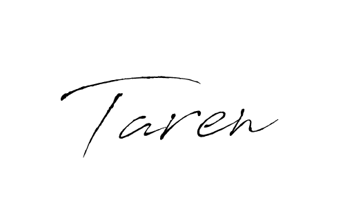 How to make Taren signature? Antro_Vectra is a professional autograph style. Create handwritten signature for Taren name. Taren signature style 6 images and pictures png