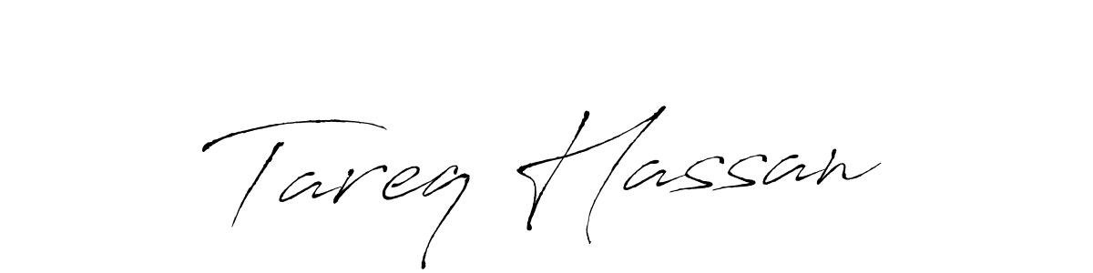 You should practise on your own different ways (Antro_Vectra) to write your name (Tareq Hassan) in signature. don't let someone else do it for you. Tareq Hassan signature style 6 images and pictures png