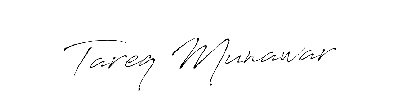 Use a signature maker to create a handwritten signature online. With this signature software, you can design (Antro_Vectra) your own signature for name Tareq Munawar. Tareq Munawar signature style 6 images and pictures png