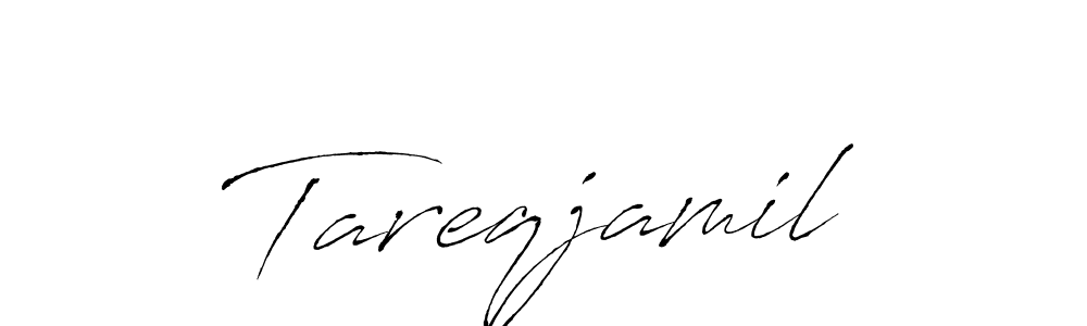 Design your own signature with our free online signature maker. With this signature software, you can create a handwritten (Antro_Vectra) signature for name Tareqjamil. Tareqjamil signature style 6 images and pictures png