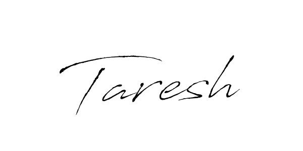 Use a signature maker to create a handwritten signature online. With this signature software, you can design (Antro_Vectra) your own signature for name Taresh. Taresh signature style 6 images and pictures png