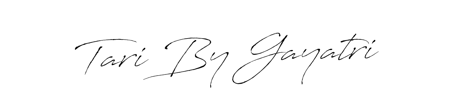 The best way (Antro_Vectra) to make a short signature is to pick only two or three words in your name. The name Tari By Gayatri include a total of six letters. For converting this name. Tari By Gayatri signature style 6 images and pictures png