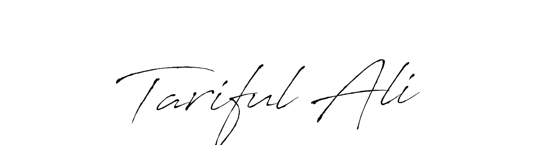 Use a signature maker to create a handwritten signature online. With this signature software, you can design (Antro_Vectra) your own signature for name Tariful Ali. Tariful Ali signature style 6 images and pictures png