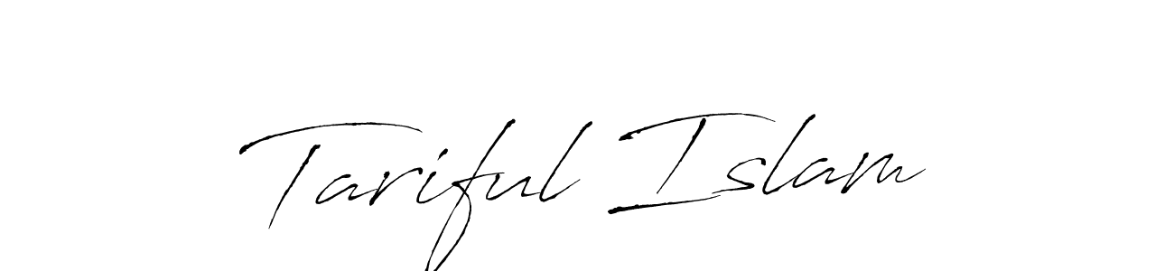 How to make Tariful Islam signature? Antro_Vectra is a professional autograph style. Create handwritten signature for Tariful Islam name. Tariful Islam signature style 6 images and pictures png