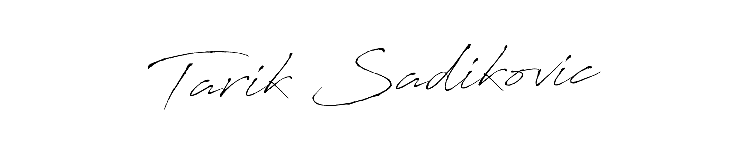 How to make Tarik Sadikovic signature? Antro_Vectra is a professional autograph style. Create handwritten signature for Tarik Sadikovic name. Tarik Sadikovic signature style 6 images and pictures png