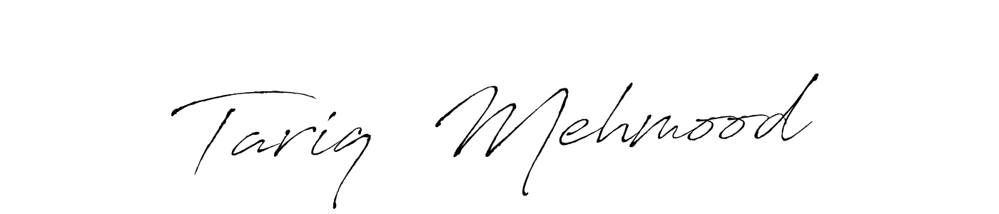 The best way (Antro_Vectra) to make a short signature is to pick only two or three words in your name. The name Tariq  Mehmood include a total of six letters. For converting this name. Tariq  Mehmood signature style 6 images and pictures png