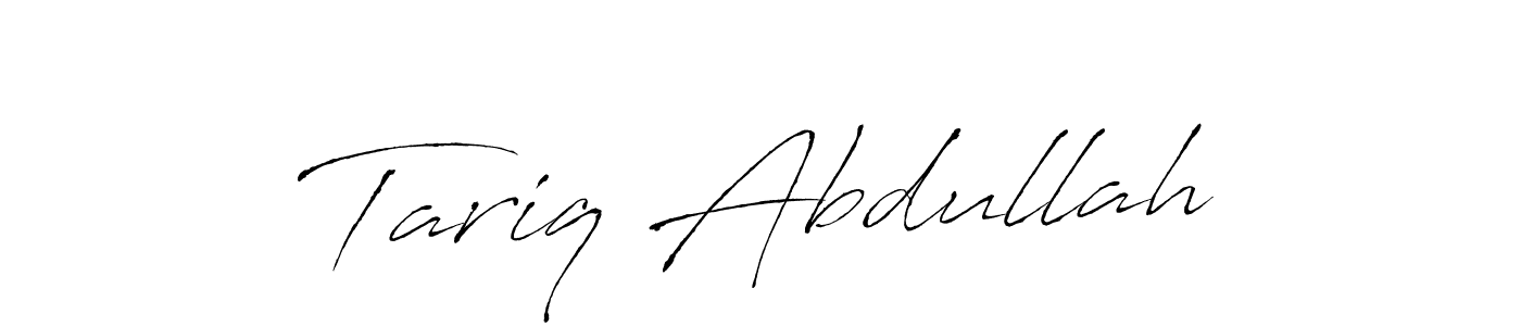 Create a beautiful signature design for name Tariq Abdullah. With this signature (Antro_Vectra) fonts, you can make a handwritten signature for free. Tariq Abdullah signature style 6 images and pictures png