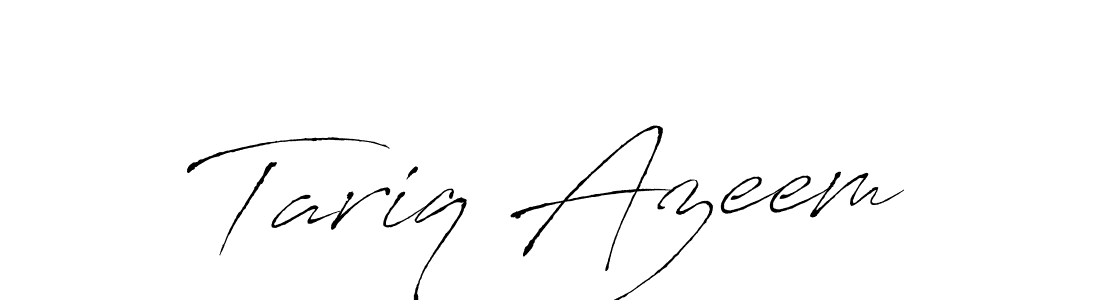 Create a beautiful signature design for name Tariq Azeem. With this signature (Antro_Vectra) fonts, you can make a handwritten signature for free. Tariq Azeem signature style 6 images and pictures png