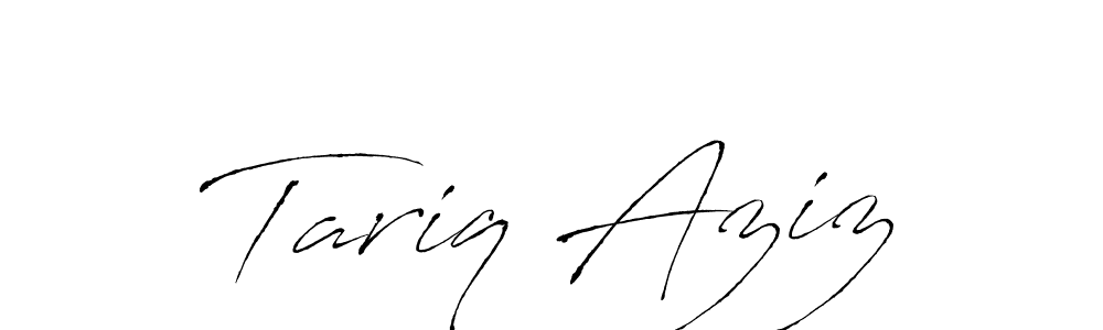Create a beautiful signature design for name Tariq Aziz. With this signature (Antro_Vectra) fonts, you can make a handwritten signature for free. Tariq Aziz signature style 6 images and pictures png