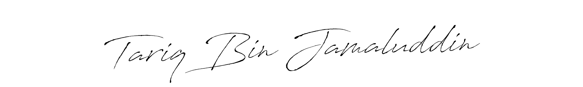 Design your own signature with our free online signature maker. With this signature software, you can create a handwritten (Antro_Vectra) signature for name Tariq Bin Jamaluddin. Tariq Bin Jamaluddin signature style 6 images and pictures png