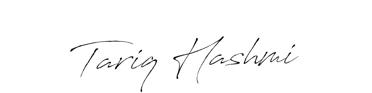 How to make Tariq Hashmi name signature. Use Antro_Vectra style for creating short signs online. This is the latest handwritten sign. Tariq Hashmi signature style 6 images and pictures png