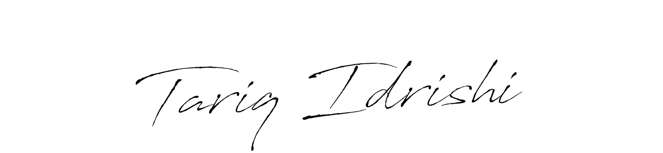 How to make Tariq Idrishi signature? Antro_Vectra is a professional autograph style. Create handwritten signature for Tariq Idrishi name. Tariq Idrishi signature style 6 images and pictures png