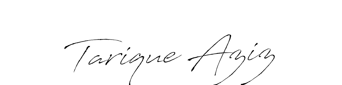 Use a signature maker to create a handwritten signature online. With this signature software, you can design (Antro_Vectra) your own signature for name Tarique Aziz. Tarique Aziz signature style 6 images and pictures png