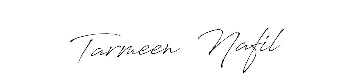 Use a signature maker to create a handwritten signature online. With this signature software, you can design (Antro_Vectra) your own signature for name Tarmeen  Nafil. Tarmeen  Nafil signature style 6 images and pictures png