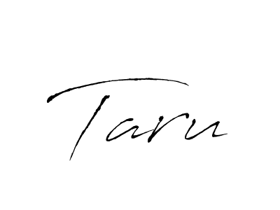 Make a beautiful signature design for name Taru. With this signature (Antro_Vectra) style, you can create a handwritten signature for free. Taru signature style 6 images and pictures png