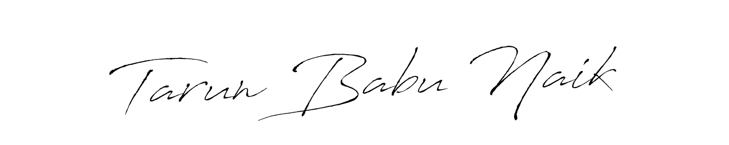Design your own signature with our free online signature maker. With this signature software, you can create a handwritten (Antro_Vectra) signature for name Tarun Babu Naik. Tarun Babu Naik signature style 6 images and pictures png