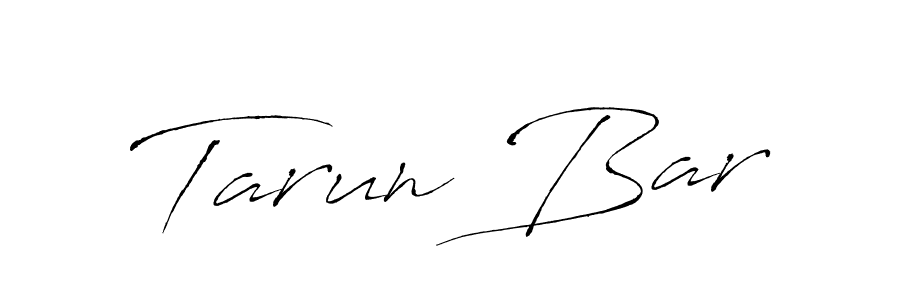You should practise on your own different ways (Antro_Vectra) to write your name (Tarun Bar) in signature. don't let someone else do it for you. Tarun Bar signature style 6 images and pictures png