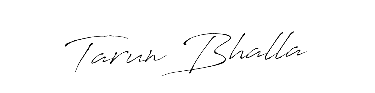 Design your own signature with our free online signature maker. With this signature software, you can create a handwritten (Antro_Vectra) signature for name Tarun Bhalla. Tarun Bhalla signature style 6 images and pictures png