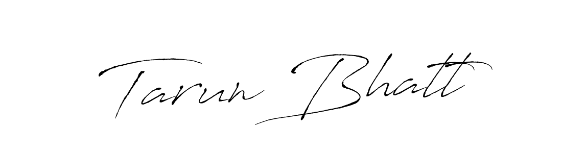 How to make Tarun Bhatt name signature. Use Antro_Vectra style for creating short signs online. This is the latest handwritten sign. Tarun Bhatt signature style 6 images and pictures png