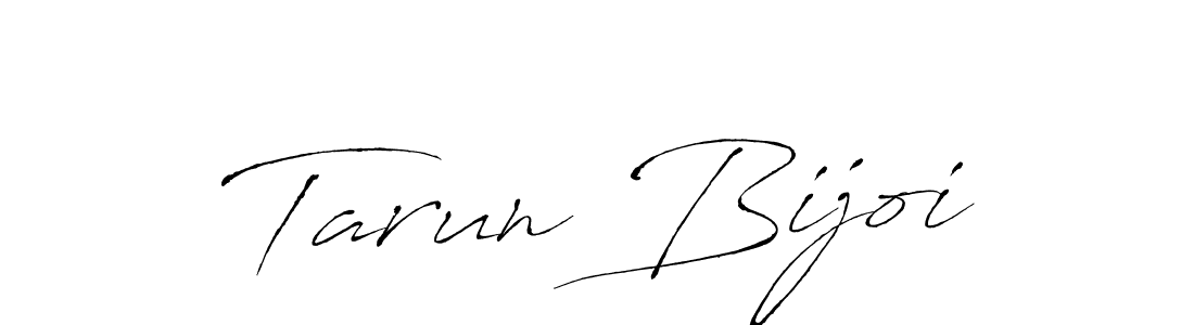Antro_Vectra is a professional signature style that is perfect for those who want to add a touch of class to their signature. It is also a great choice for those who want to make their signature more unique. Get Tarun Bijoi name to fancy signature for free. Tarun Bijoi signature style 6 images and pictures png