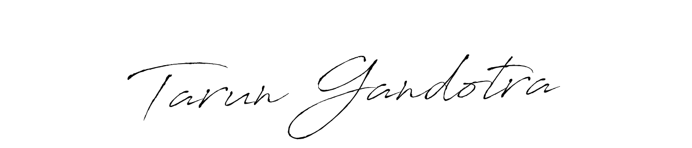Create a beautiful signature design for name Tarun Gandotra. With this signature (Antro_Vectra) fonts, you can make a handwritten signature for free. Tarun Gandotra signature style 6 images and pictures png