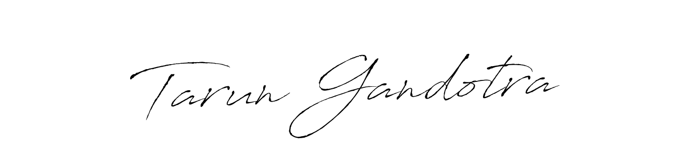 Create a beautiful signature design for name Tarun Gandotra. With this signature (Antro_Vectra) fonts, you can make a handwritten signature for free. Tarun Gandotra signature style 6 images and pictures png