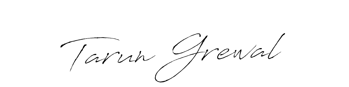 Make a beautiful signature design for name Tarun Grewal. With this signature (Antro_Vectra) style, you can create a handwritten signature for free. Tarun Grewal signature style 6 images and pictures png