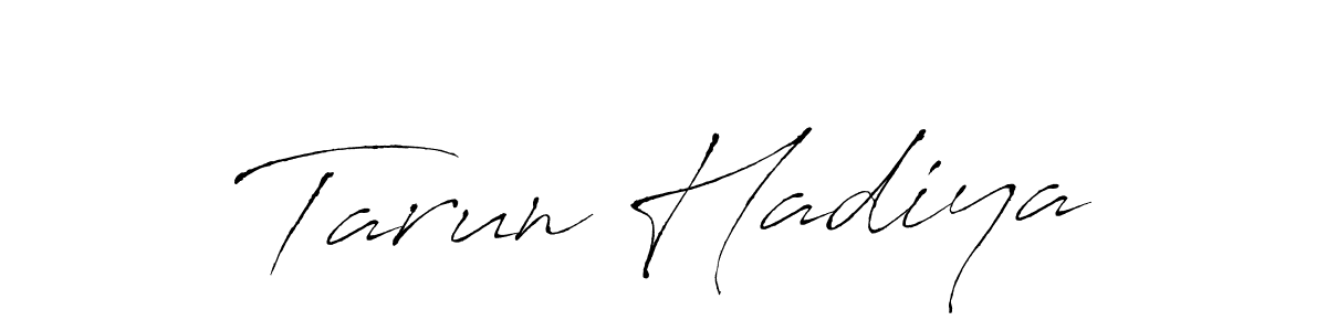 Also we have Tarun Hadiya name is the best signature style. Create professional handwritten signature collection using Antro_Vectra autograph style. Tarun Hadiya signature style 6 images and pictures png