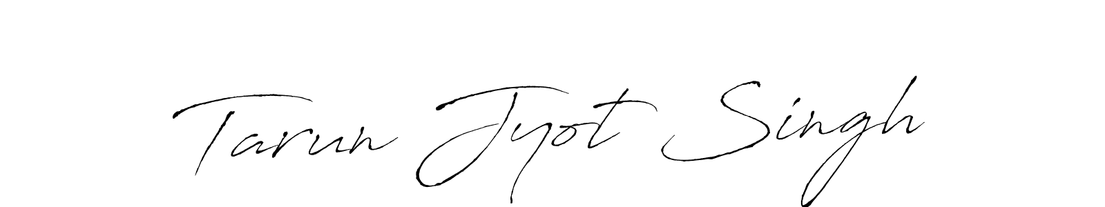 How to make Tarun Jyot Singh name signature. Use Antro_Vectra style for creating short signs online. This is the latest handwritten sign. Tarun Jyot Singh signature style 6 images and pictures png