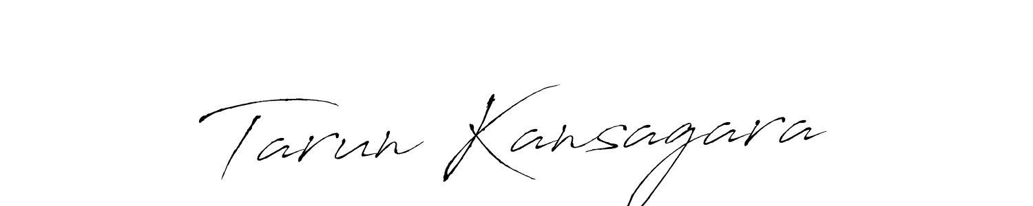 Make a beautiful signature design for name Tarun Kansagara. With this signature (Antro_Vectra) style, you can create a handwritten signature for free. Tarun Kansagara signature style 6 images and pictures png