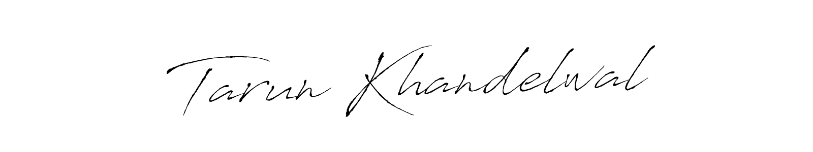 Make a beautiful signature design for name Tarun Khandelwal. With this signature (Antro_Vectra) style, you can create a handwritten signature for free. Tarun Khandelwal signature style 6 images and pictures png