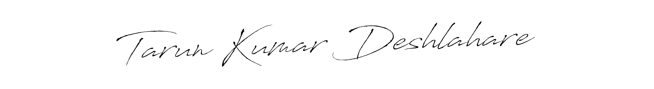 The best way (Antro_Vectra) to make a short signature is to pick only two or three words in your name. The name Tarun Kumar Deshlahare include a total of six letters. For converting this name. Tarun Kumar Deshlahare signature style 6 images and pictures png