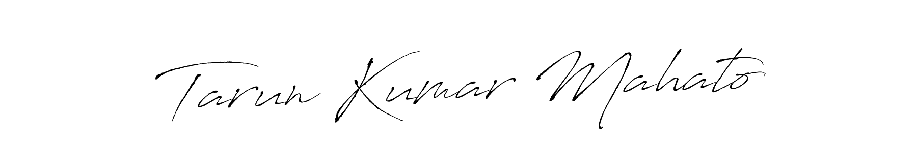 Create a beautiful signature design for name Tarun Kumar Mahato. With this signature (Antro_Vectra) fonts, you can make a handwritten signature for free. Tarun Kumar Mahato signature style 6 images and pictures png