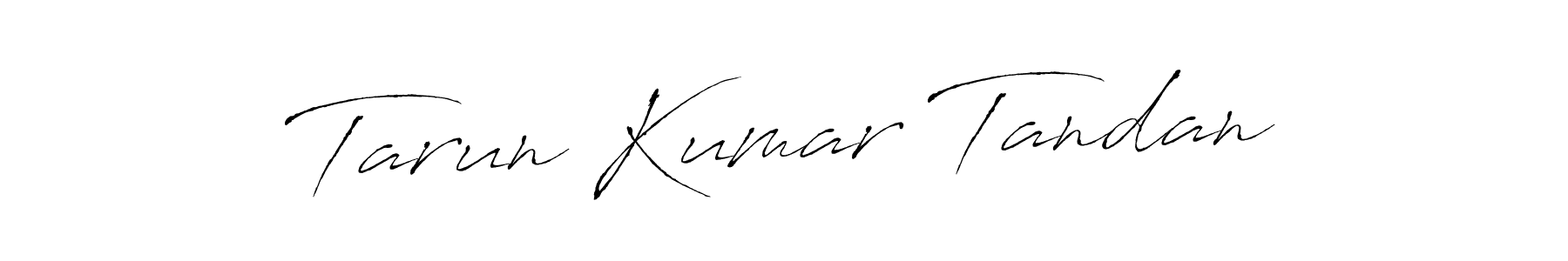 Create a beautiful signature design for name Tarun Kumar Tandan. With this signature (Antro_Vectra) fonts, you can make a handwritten signature for free. Tarun Kumar Tandan signature style 6 images and pictures png