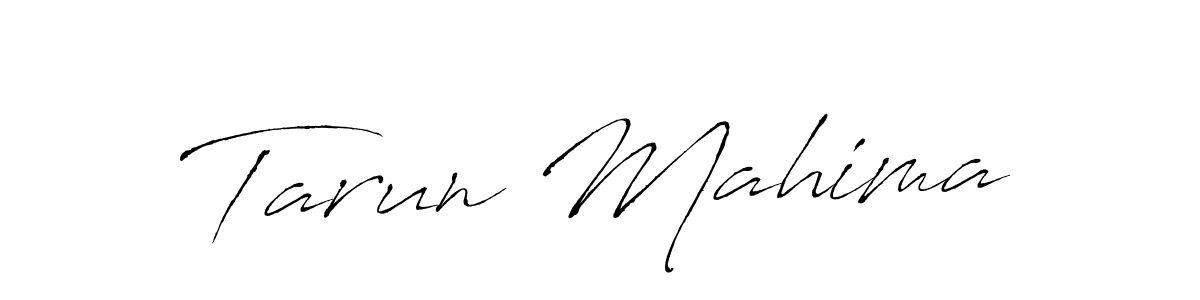 Use a signature maker to create a handwritten signature online. With this signature software, you can design (Antro_Vectra) your own signature for name Tarun Mahima. Tarun Mahima signature style 6 images and pictures png