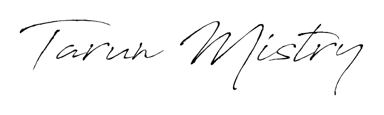 Upgrade your professional image with Tarun Mistry signature created with Antro_Vectra font. Fast, free, and watermark-free download. Tarun Mistry signature style 6 images and pictures png