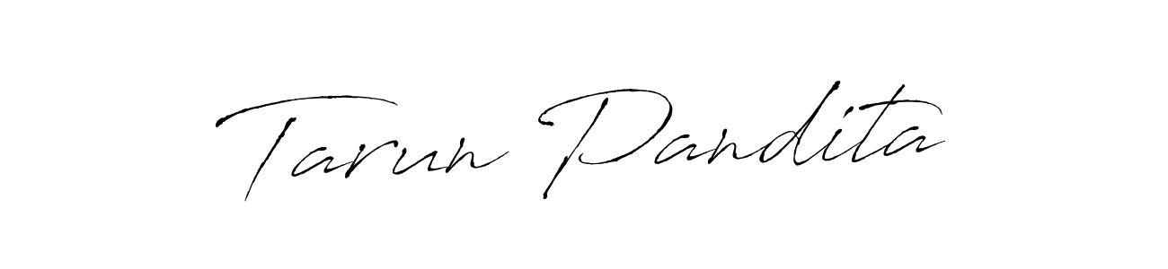 You should practise on your own different ways (Antro_Vectra) to write your name (Tarun Pandita) in signature. don't let someone else do it for you. Tarun Pandita signature style 6 images and pictures png