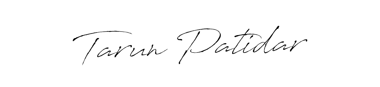 How to make Tarun Patidar signature? Antro_Vectra is a professional autograph style. Create handwritten signature for Tarun Patidar name. Tarun Patidar signature style 6 images and pictures png