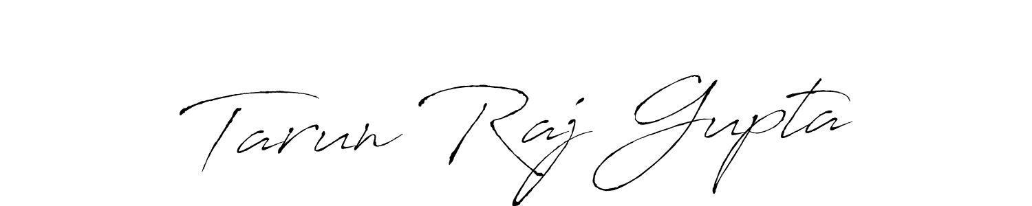 How to make Tarun Raj Gupta name signature. Use Antro_Vectra style for creating short signs online. This is the latest handwritten sign. Tarun Raj Gupta signature style 6 images and pictures png