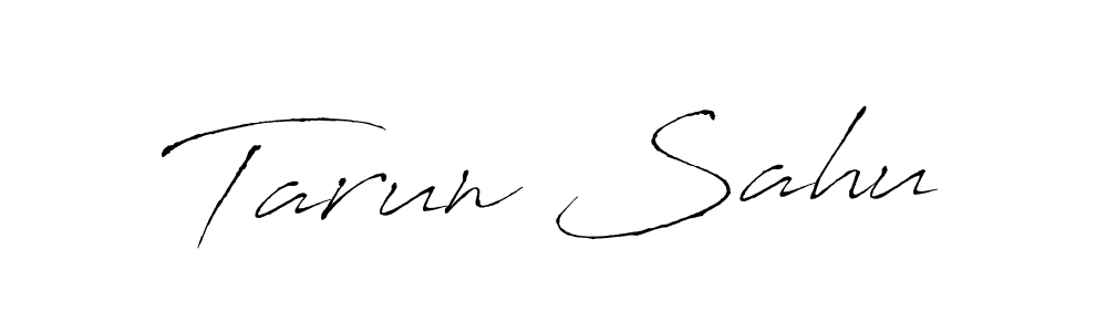 Make a beautiful signature design for name Tarun Sahu. With this signature (Antro_Vectra) style, you can create a handwritten signature for free. Tarun Sahu signature style 6 images and pictures png